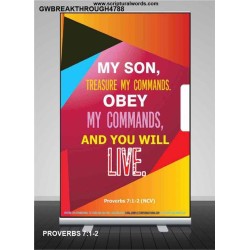 YOU WILL LIVE   Bible Verses Frame for Home   (GWBREAKTHROUGH4788)   