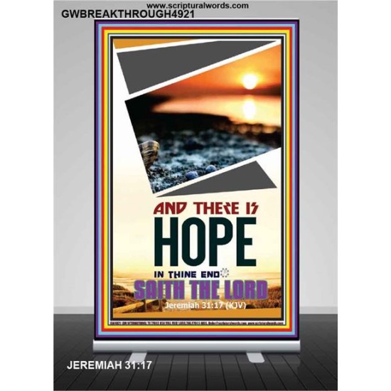 THERE IS HOPE IN THINE END   Contemporary Christian poster   (GWBREAKTHROUGH4921)   