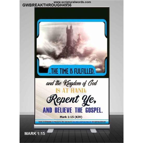 THE TIME IS FULFILLED   Framed Bible Verses   (GWBREAKTHROUGH4956)   