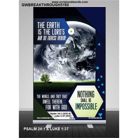 THE WORLD AND THEY THAT DWELL THEREIN   Bible Verse Framed for Home   (GWBREAKTHROUGH5160)   