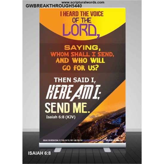 THE VOICE OF THE LORD   Scripture Wooden Frame   (GWBREAKTHROUGH5440)   
