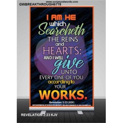 ACCORDING TO YOUR WORKS   Frame Bible Verse   (GWBREAKTHROUGH6778)   