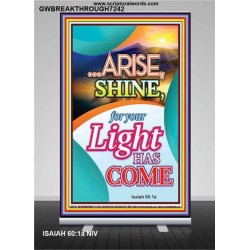 ARISE SHINE   Printable Bible Verse to Framed   (GWBREAKTHROUGH7242)   