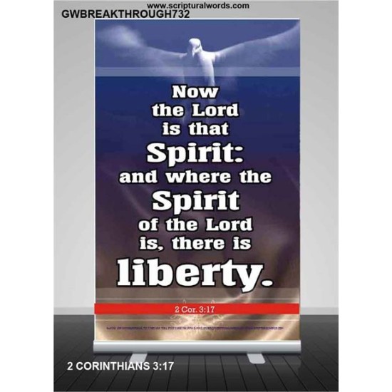 THE SPIRIT OF THE LORD GIVES LIBERTY   Scripture Wall Art   (GWBREAKTHROUGH732)   