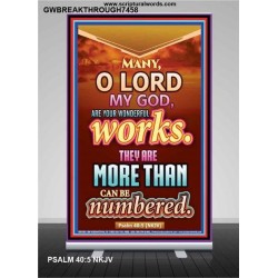 YOUR WONDERFUL WORKS   Scriptural Wall Art   (GWBREAKTHROUGH7458)   