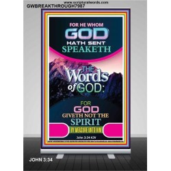 THE WORDS OF GOD   Framed Interior Wall Decoration   (GWBREAKTHROUGH7987)   