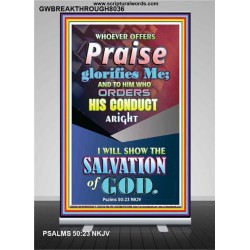THE SALVATION OF GOD   Bible Verse Framed for Home   (GWBREAKTHROUGH8036)   