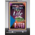 THE WAY TO LIFE   Scripture Art Acrylic Glass Frame   (GWBREAKTHROUGH8200)   "5x34"