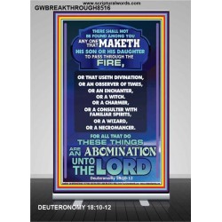 AN ABOMINATION UNTO THE LORD   Bible Verse Framed for Home Online   (GWBREAKTHROUGH8516)   
