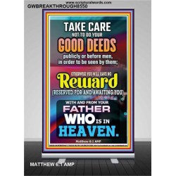 YOUR FATHER WHO IS IN HEAVEN    Scripture Wooden Frame   (GWBREAKTHROUGH8550)   