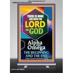ALPHA AND OMEGA BEGINNING AND THE END   Framed Sitting Room Wall Decoration   (GWBREAKTHROUGH8649)   