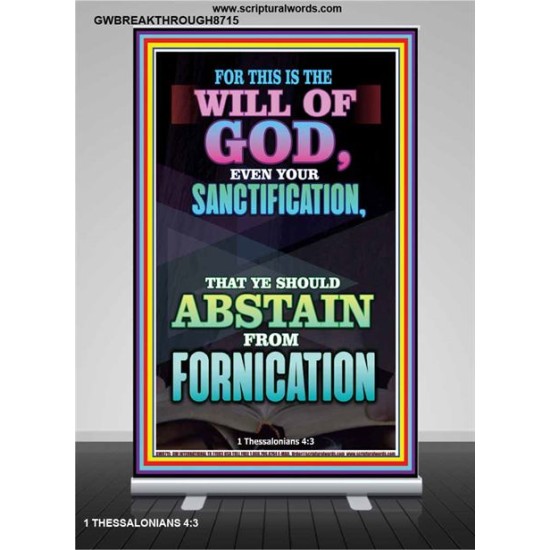 ABSTAIN FROM FORNICATION   Scripture Wall Art   (GWBREAKTHROUGH8715)   