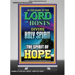 THE SPIRIT OF HOPE   Bible Verses Wall Art Acrylic Glass Frame   (GWBREAKTHROUGH8798)   