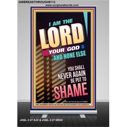YOU SHALL NOT BE PUT TO SHAME   Bible Verse Frame for Home   (GWBREAKTHROUGH9113)   