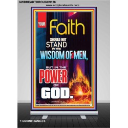 YOUR FAITH   Frame Bible Verse Online   (GWBREAKTHROUGH9126)   