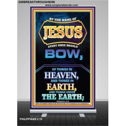 AT THE NAME OF JESUS   Acrylic Glass Framed Bible Verse   (GWBREAKTHROUGH9208)   