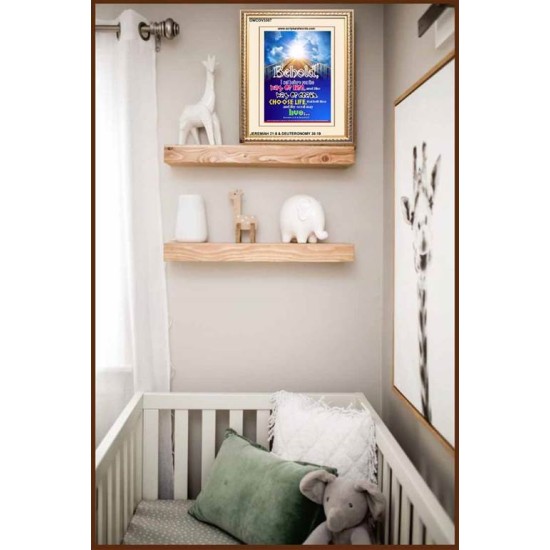 WAY OF LIFE   Biblical Art Acrylic Glass Frame   (GWCOV3307)   