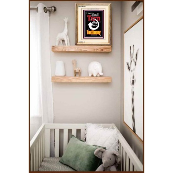 TURN TO YOU FOR A TESTIMONY   Framed Lobby Wall Decoration   (GWCOV3354)   