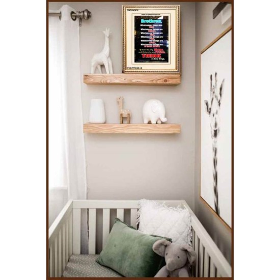 WHATSOEVER THINGS ARE TRUE   Scripture Wood Framed Signs   (GWCOV3878)   