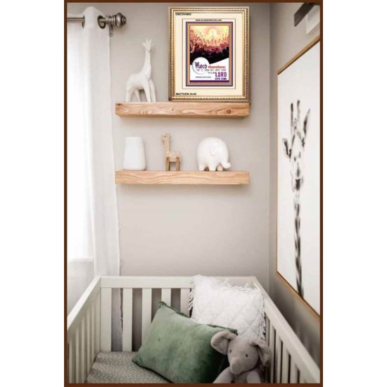 WATCH THEREFORE   Bible Verse Wall Art Frame   (GWCOV4665)   