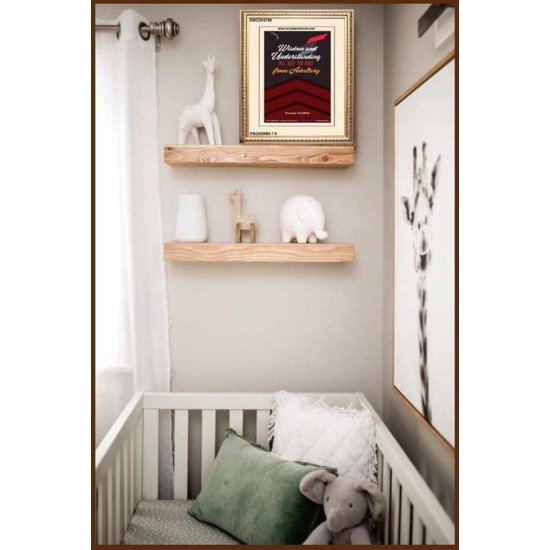 WISDOM AND UNDERSTANDING   Bible Verses Framed for Home   (GWCOV4789)   