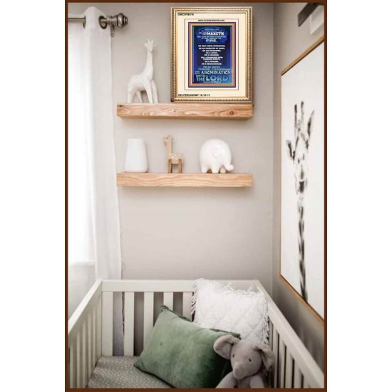 AN ABOMINATION UNTO THE LORD   Bible Verse Framed for Home Online   (GWCOV8516)   