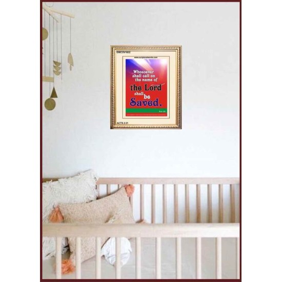 WHOSOEVER SHALL CALL   Inspiration Wall Art Frame   (GWCOV1632)   