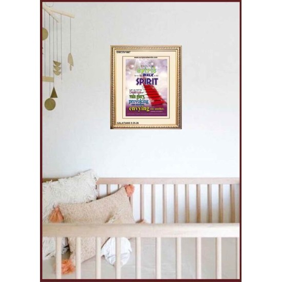 WALK IN THE SPIRIT   Large Framed Scripture Wall Art   (GWCOV1667)   