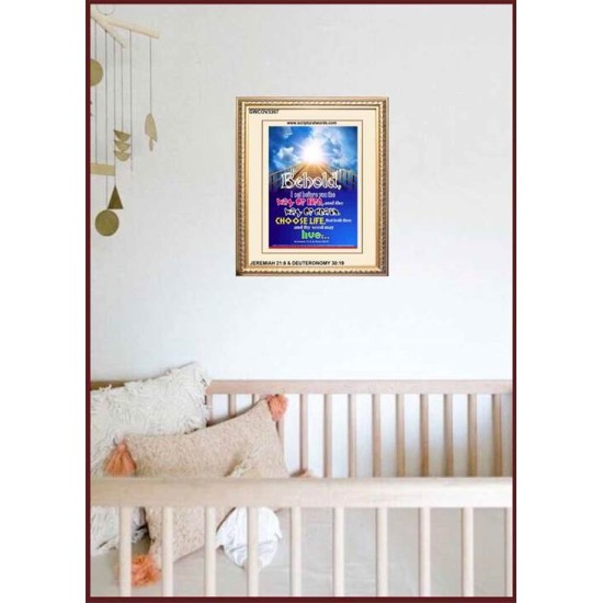 WAY OF LIFE   Biblical Art Acrylic Glass Frame   (GWCOV3307)   