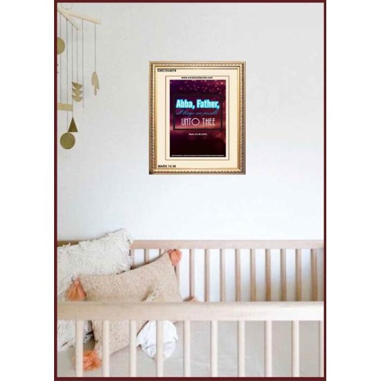 ABBA FATHER   Framed Children Room Wall Decoration   (GWCOV4078)   