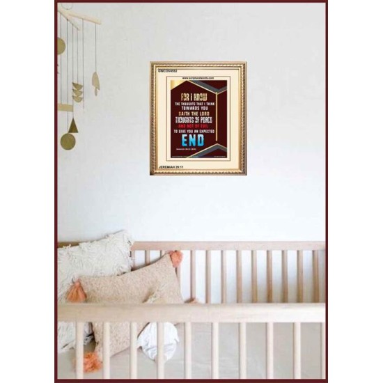 THOUGHTS OF PEACE   Inspiration Wall Art Frame   (GWCOV4552)   