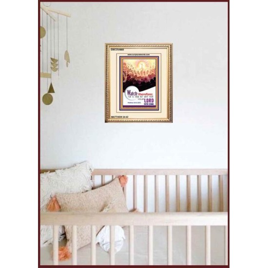 WATCH THEREFORE   Bible Verse Wall Art Frame   (GWCOV4665)   