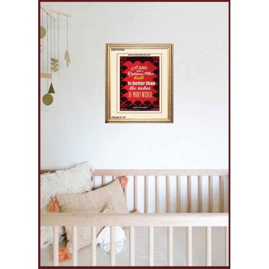 A RIGHTEOUS MAN   Bible Verses  Picture Frame Gift   (GWCOV4785)   
