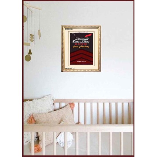 WISDOM AND UNDERSTANDING   Bible Verses Framed for Home   (GWCOV4789)   