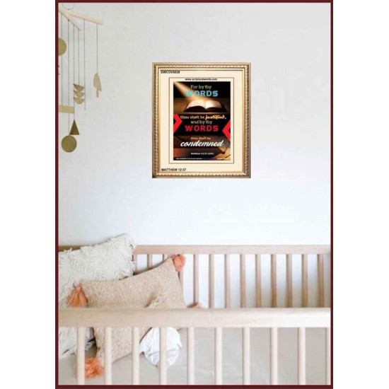 THOU SHALT BE JUSTIFIED   Christian Quote Framed   (GWCOV5028)   