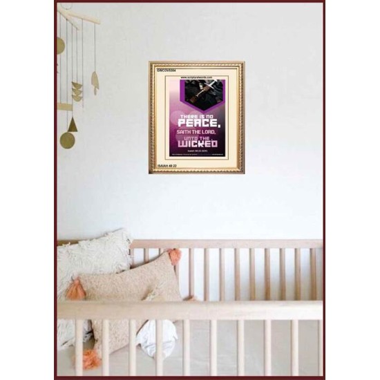 THERE IS NO PEACE    Framed Bedroom Wall Decoration   (GWCOV5304)   