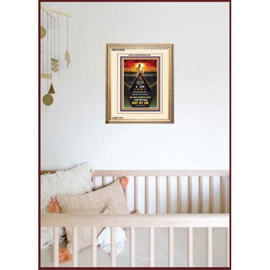 THE WAY THE TRUTH AND THE LIFE   Inspirational Wall Art Wooden Frame   (GWCOV5352)   