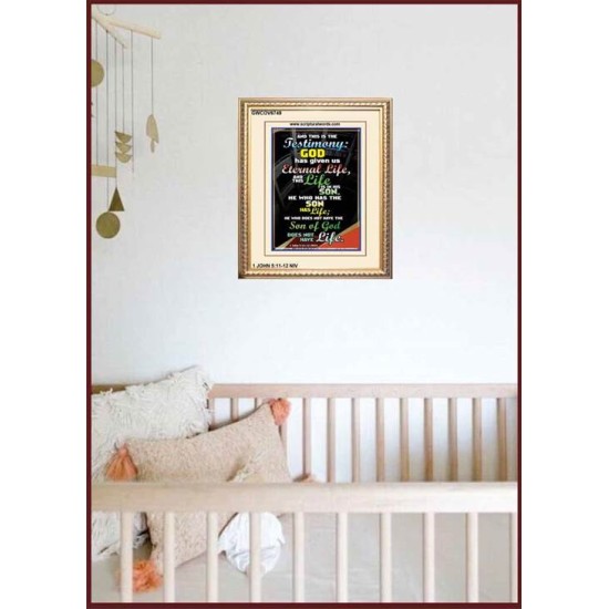 THE TESTIMONY GOD HAS GIVEN US   Christian Framed Wall Art   (GWCOV6749)   
