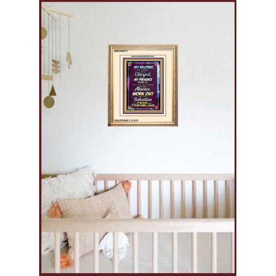 WORK OUT YOUR SALVATION   Christian Quote Frame   (GWCOV6777)   