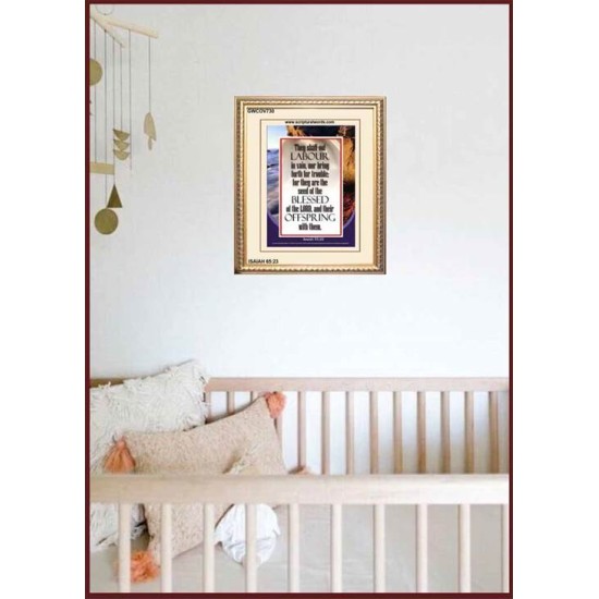YOU SHALL NOT LABOUR IN VAIN   Bible Verse Frame Art Prints   (GWCOV730)   
