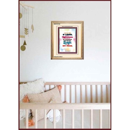 YOUR WAY STRAIGHT   Religious Art Acrylic Glass Frame   (GWCOV7355)   