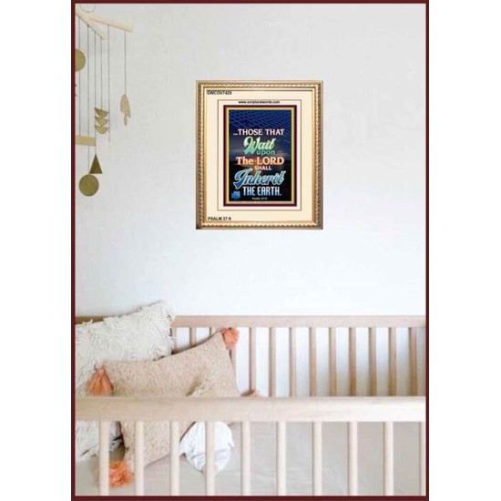 WAIT UPON THE LORD   Bible Verses Frame for Home   (GWCOV7425)   