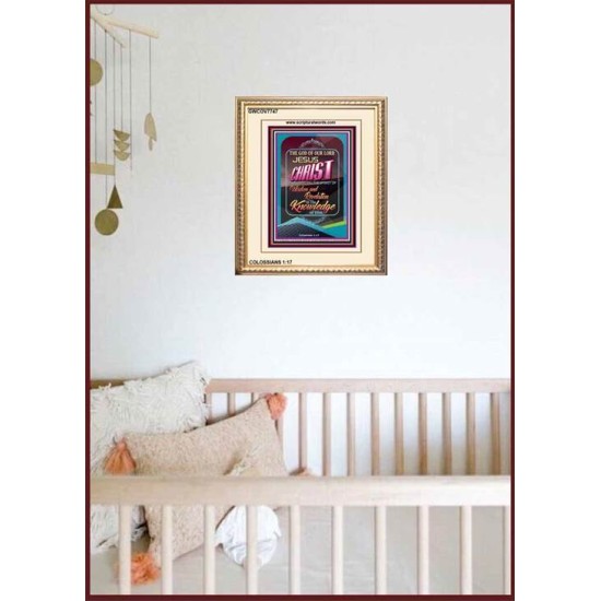WISDOM AND REVELATION   Bible Verse Framed for Home Online   (GWCOV7747)   