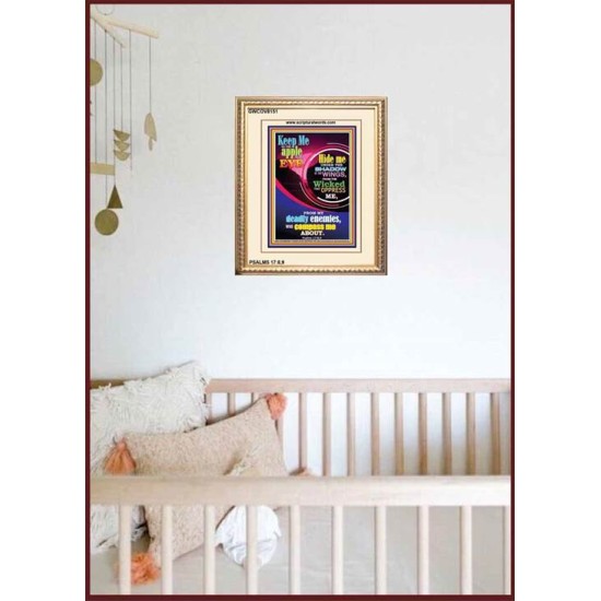 UNDER THE SHADOW OF THY WINGS   Scriptural Portrait Acrylic Glass Frame   (GWCOV8151)   