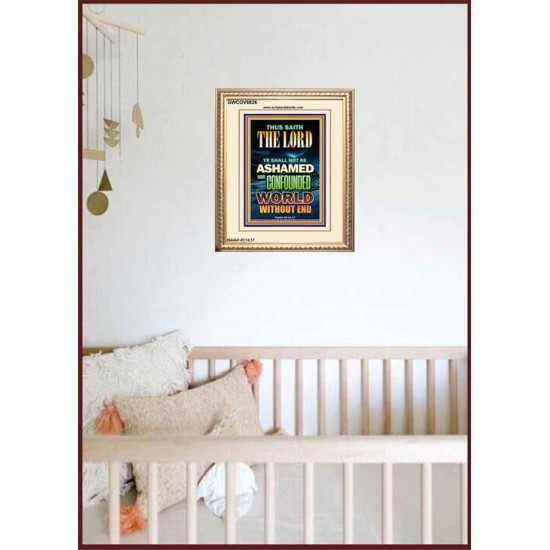 YE SHALL NOT BE ASHAMED   Framed Guest Room Wall Decoration   (GWCOV8826)   