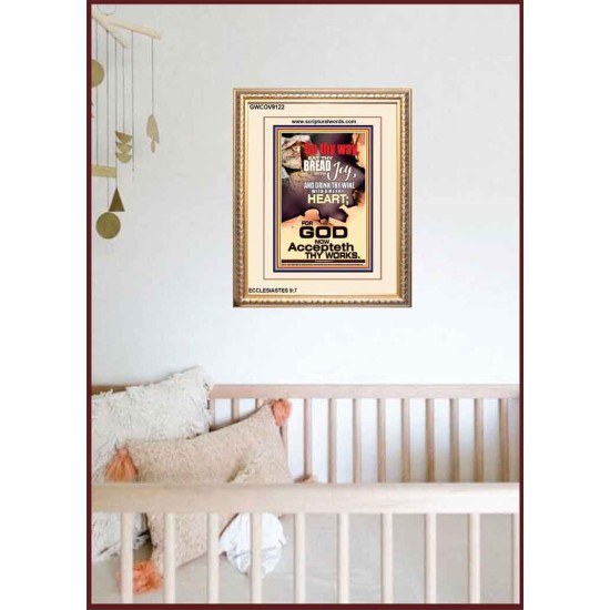 A MERRY HEART   Large Frame Scripture Wall Art   (GWCOV9122)   