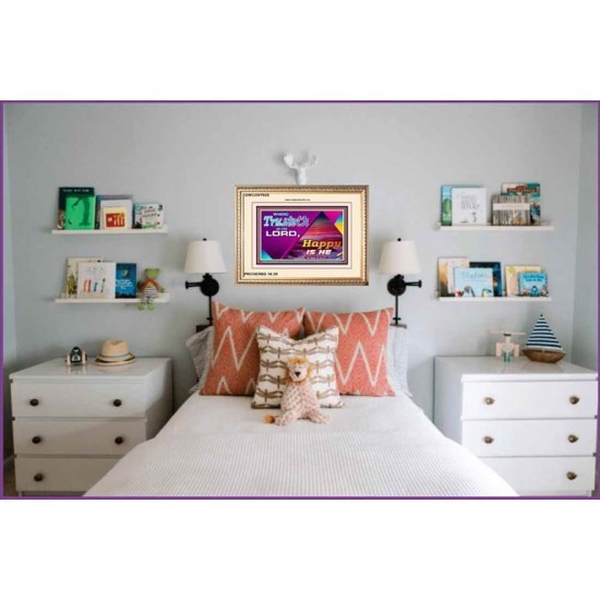 TRUST IN THE LORD   Framed Bedroom Wall Decoration   (GWCOV7920)   