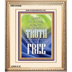 THE TRUTH SHALL MAKE YOU FREE   Scriptural Wall Art   (GWCOV049)   
