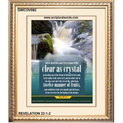 WATER OF LIFE   Christian Quotes Framed   (GWCOV082)   "18x23"