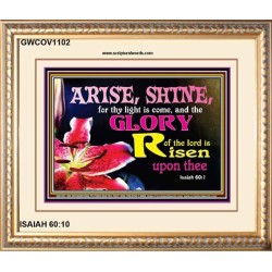 ARISE AND SHINE   Bible Verse Frame   (GWCOV1102)   